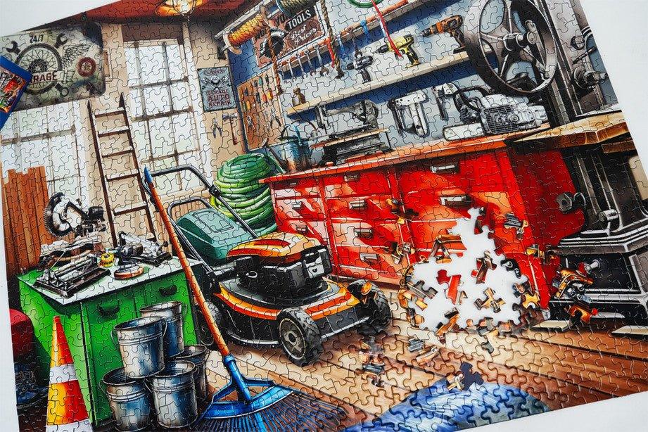 Toolman's Garage 1000 Piece Jigsaw Puzzle by Springbok Puzzles - BIG FRENCHIES