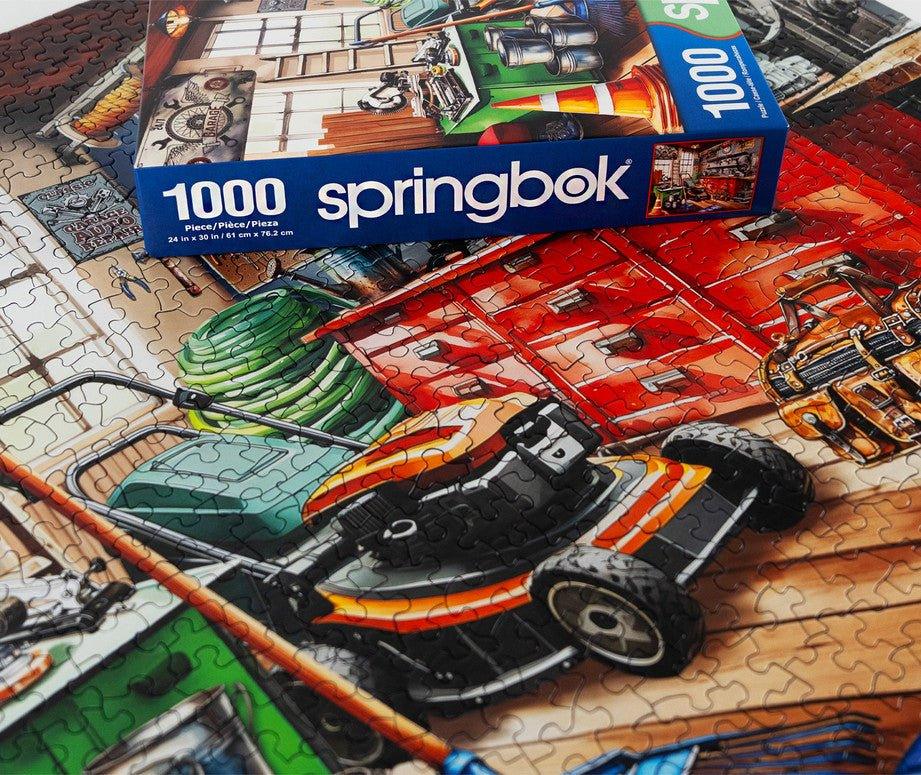 Toolman's Garage 1000 Piece Jigsaw Puzzle by Springbok Puzzles - BIG FRENCHIES