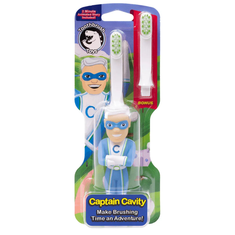 Captain Cavity Kids Character Toy Toothbrush - BIG FRENCHIES