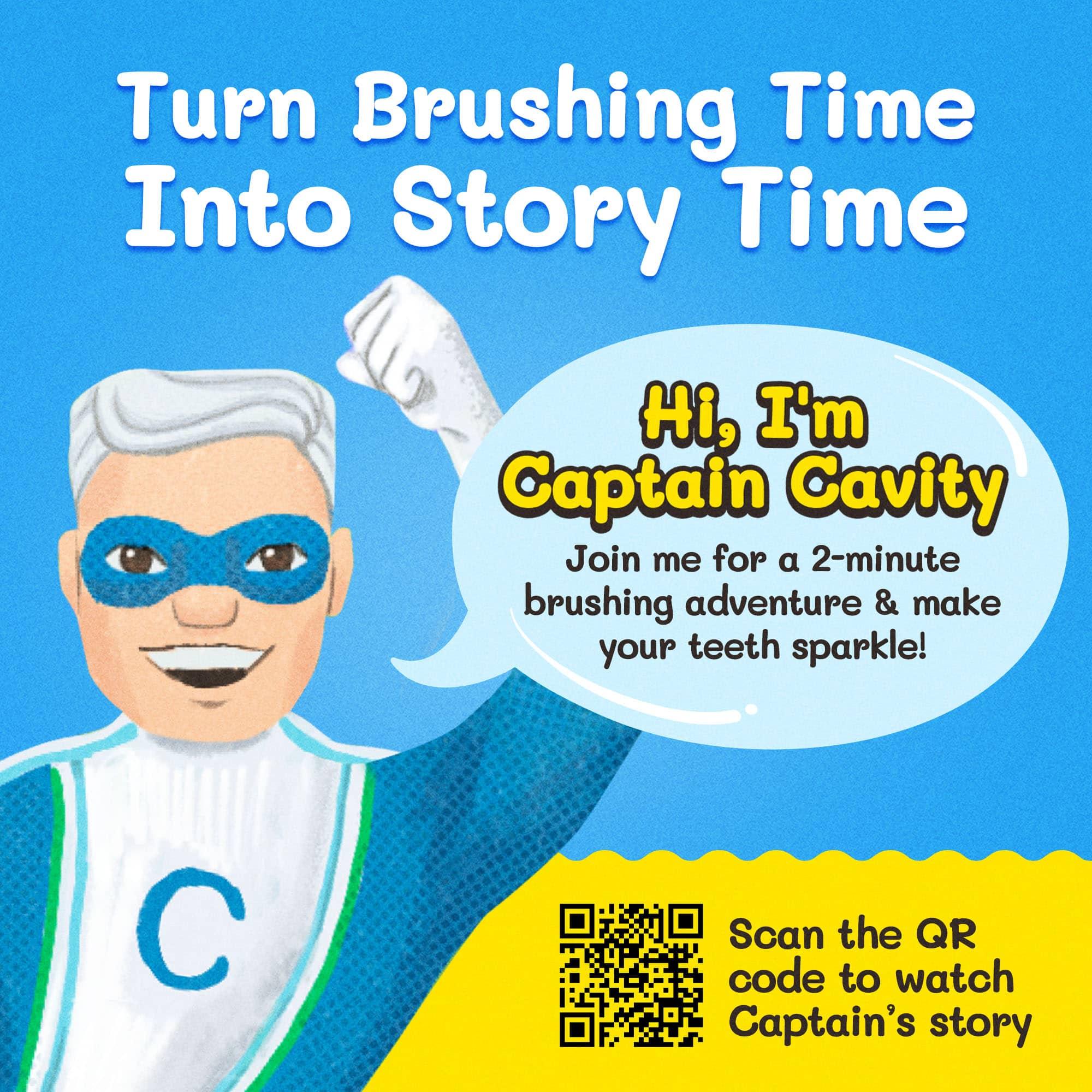 Captain Cavity Kids Character Toy Toothbrush - BIG FRENCHIES