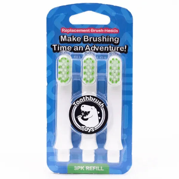 Toothbrush Toys Kids Toothbrush Replacement Heads 3-Pack - BIG FRENCHIES