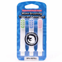 Toothbrush Toys Kids Toothbrush Replacement Heads 3-Pack - BIG FRENCHIES