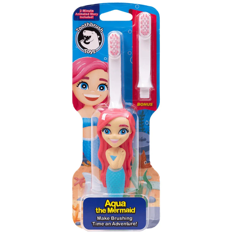 Aqua the Mermaid Toothbrush for Kids With Toy Fun - BIG FRENCHIES