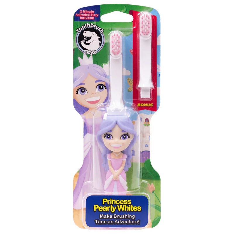 Princess Pearly Whites Toothbrush for Kids With Bonus Brush - BIG FRENCHIES