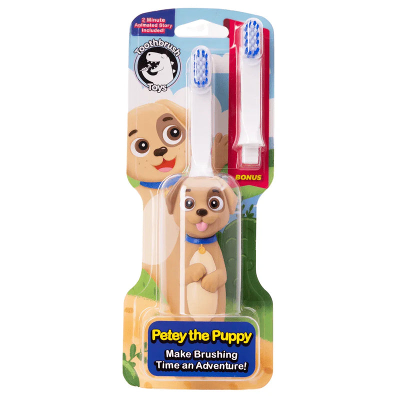 Petey the Puppy Toothbrush for Kids With Bonus Brush - BIG FRENCHIES