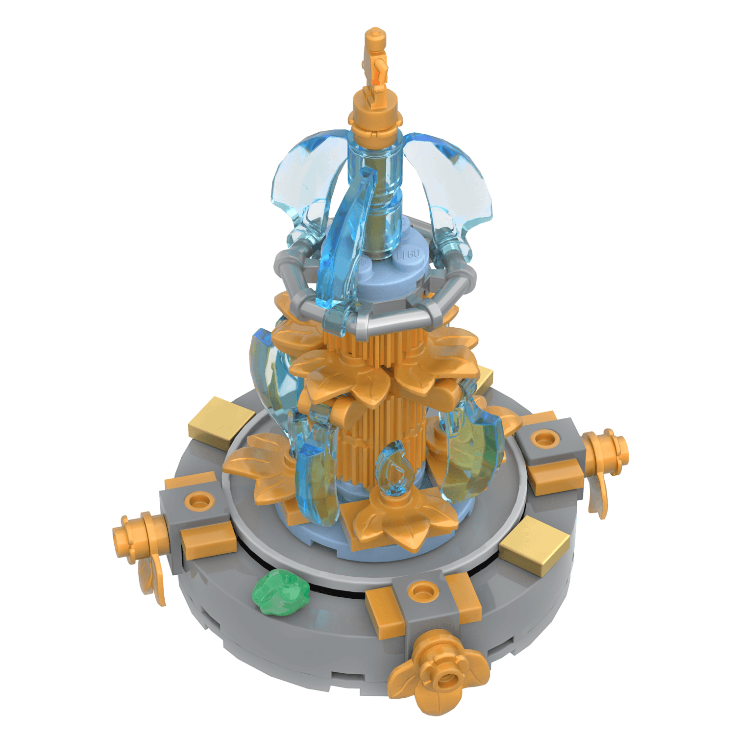 City Park Fountain Build Kit -Made Using LEGO® Parts
