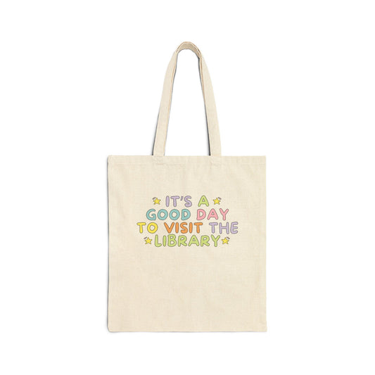 Tote: A Good Day to Visit the Library - BIG FRENCHIES