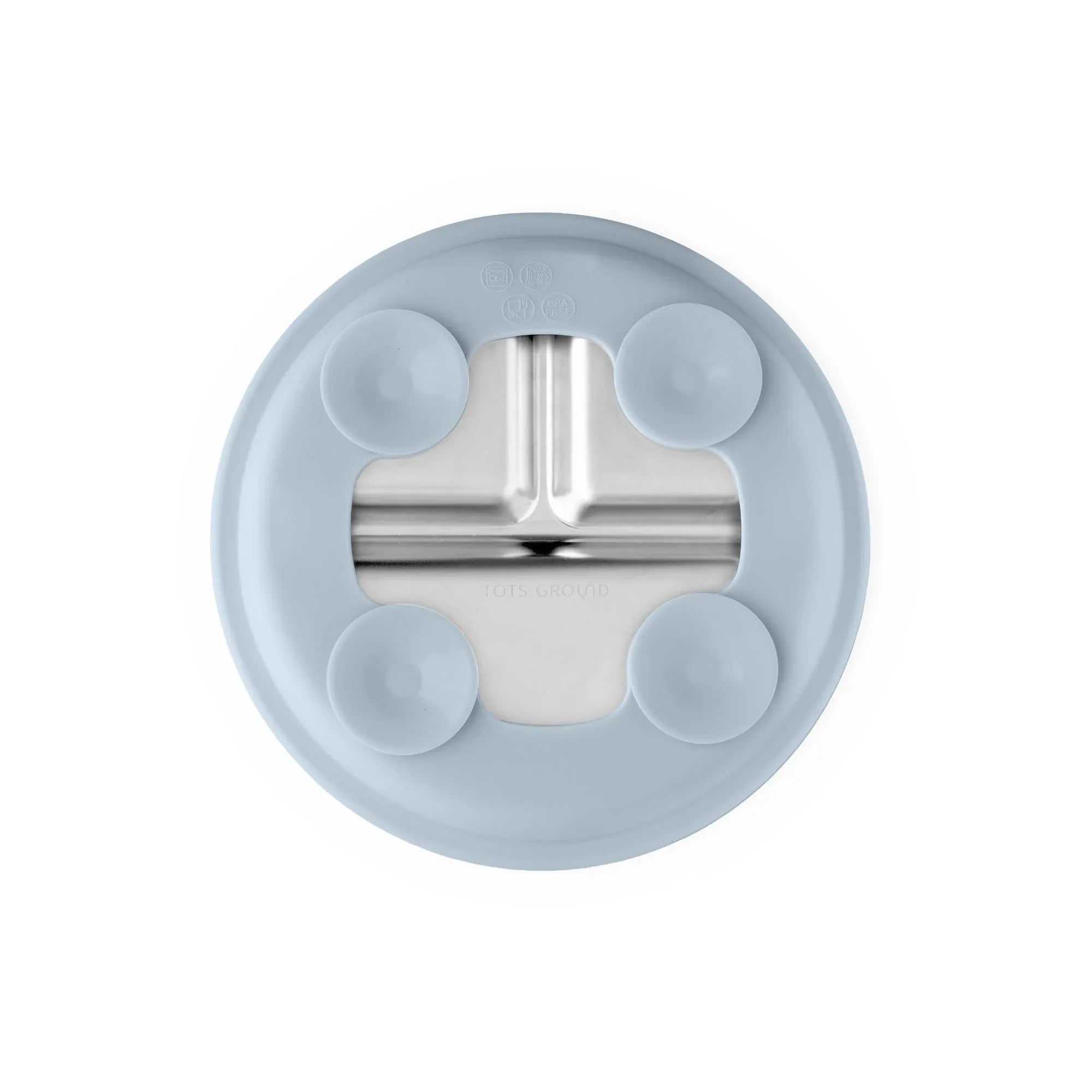 Stainless Steel Plate Set of 2 (Butter Yellow & Baby Blue) - BIG FRENCHIES