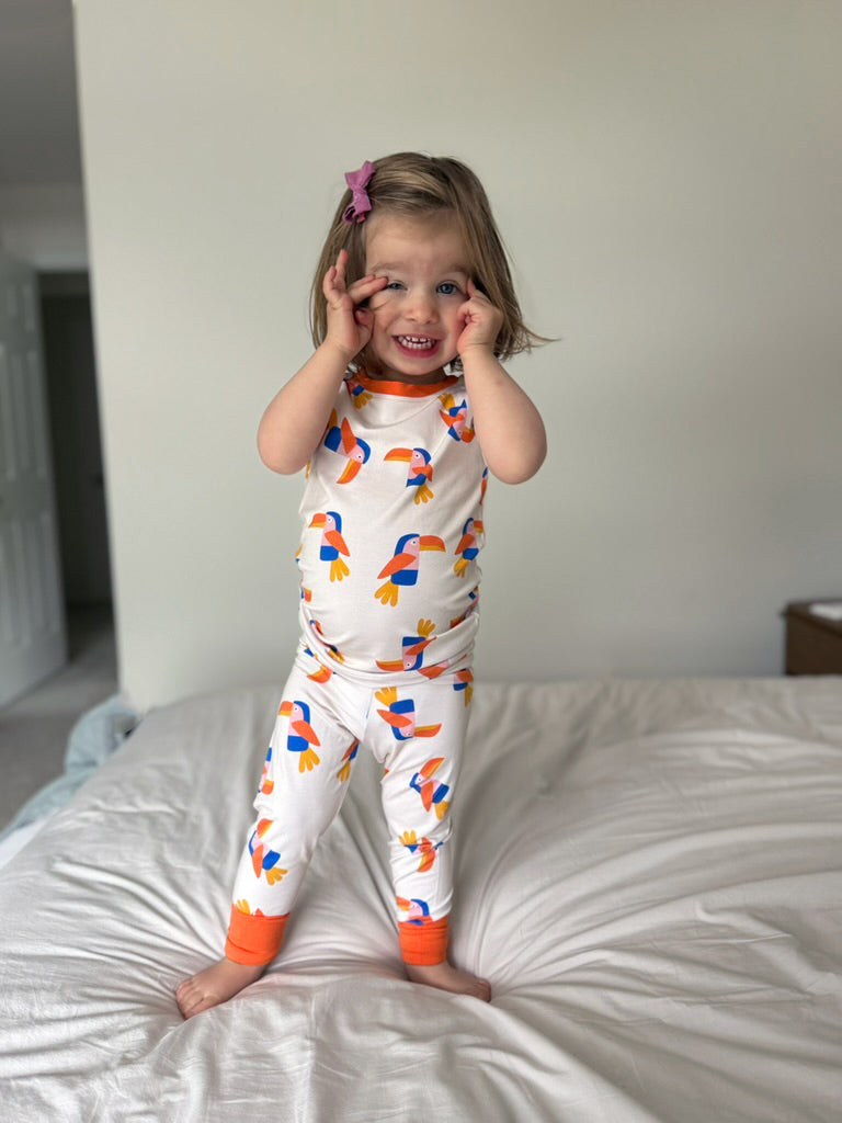 Toucan Short Sleeve Pajama Set - BIG FRENCHIES