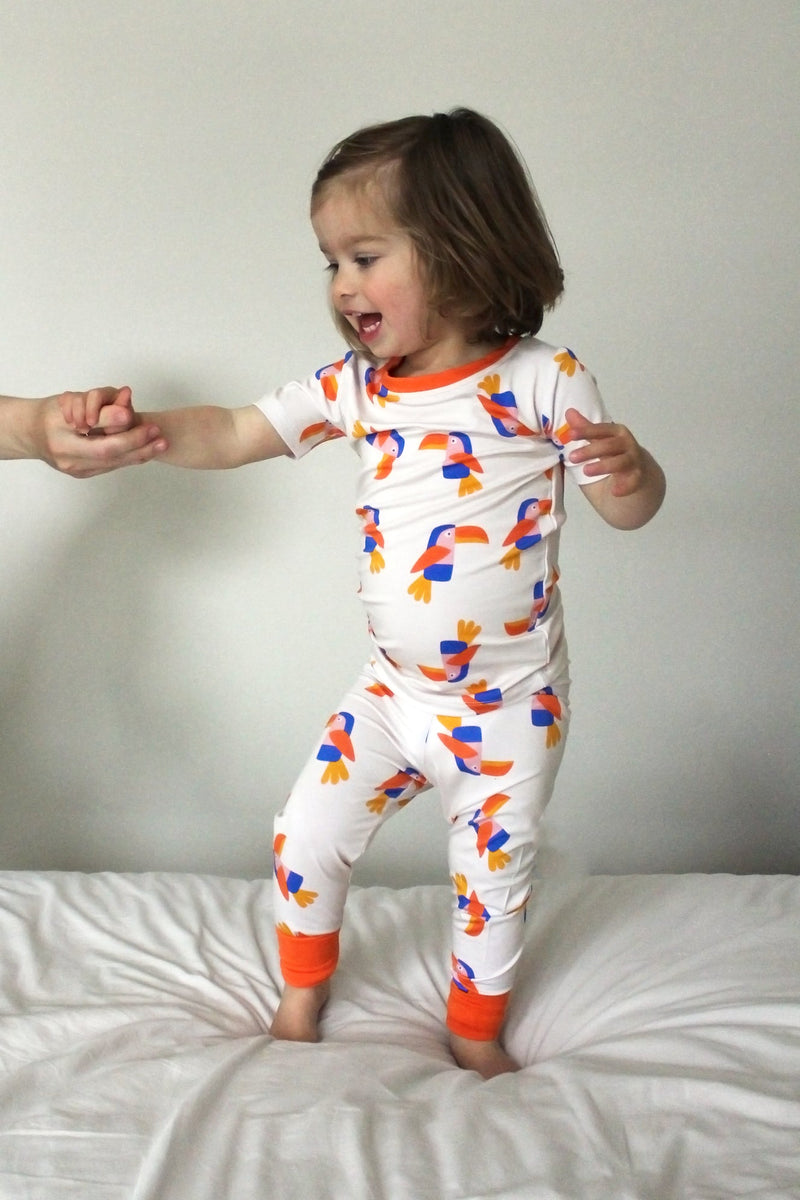 Toucan Short Sleeve Pajama Set - BIG FRENCHIES