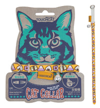 Touchcat Bell-Chime Designer Rubberized Cat Collar w/ Stainless Steel Hooks - BIG FRENCHIES