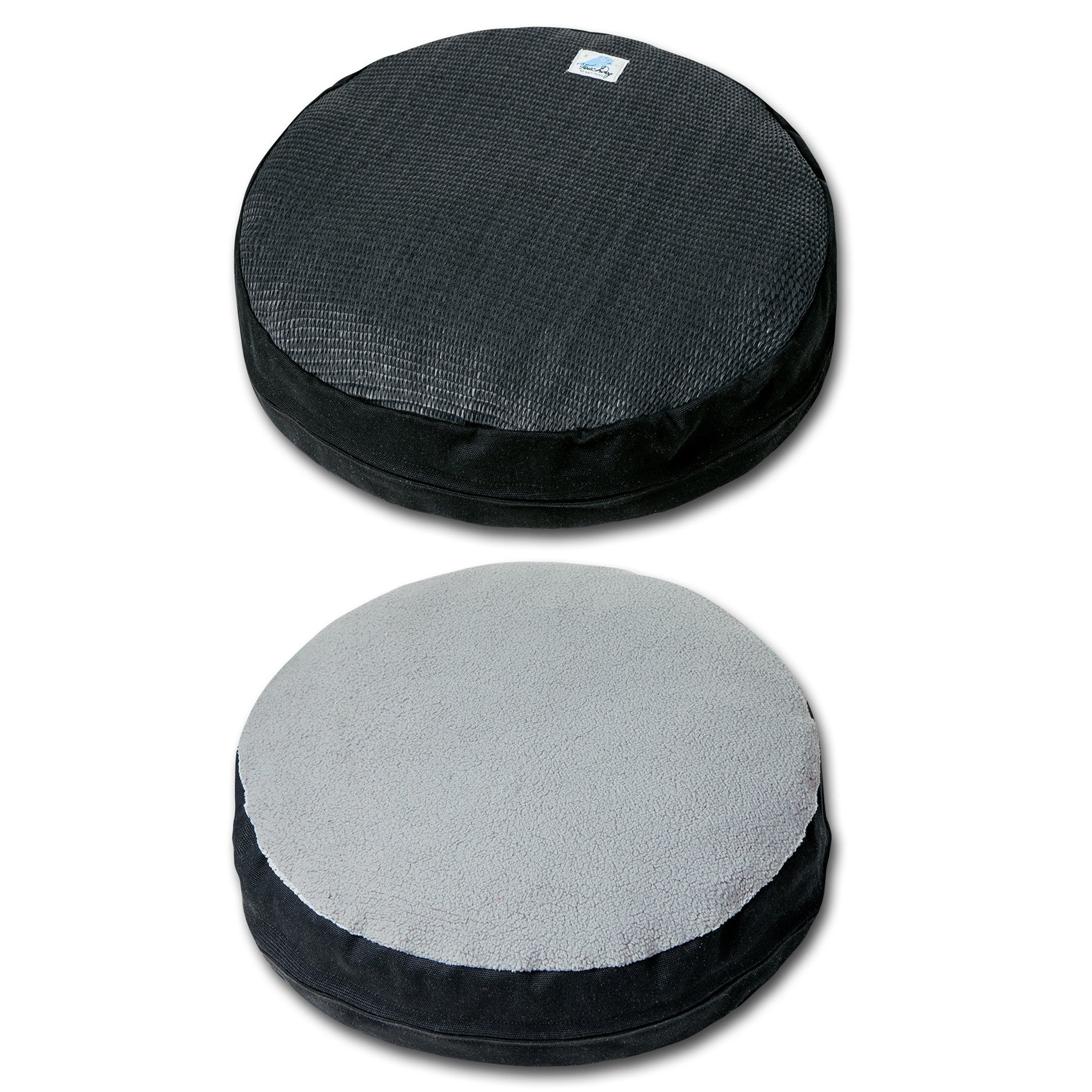 Touchcat 'Claw-ver Nest' Rounded Scratching Cat Bed w/ Teaser Toy - BIG FRENCHIES
