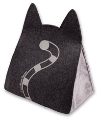 Touchcat ® 'Kitty Ears' Travel On-The-Go Folding Designer Fashion Pet Cat Bed House w/ Hanging Teaser Toy - BIG FRENCHIES