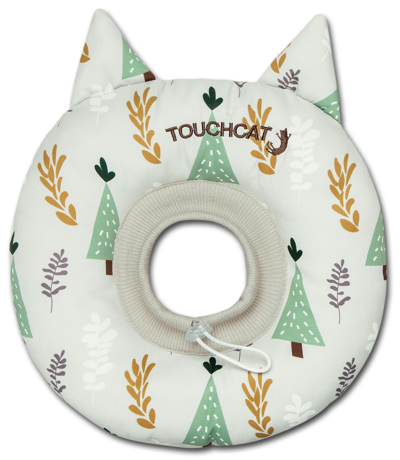 Touchcat ® 'Ringlet' Licking and Scratching Adjustable Pillow Cat Neck Protector - BIG FRENCHIES