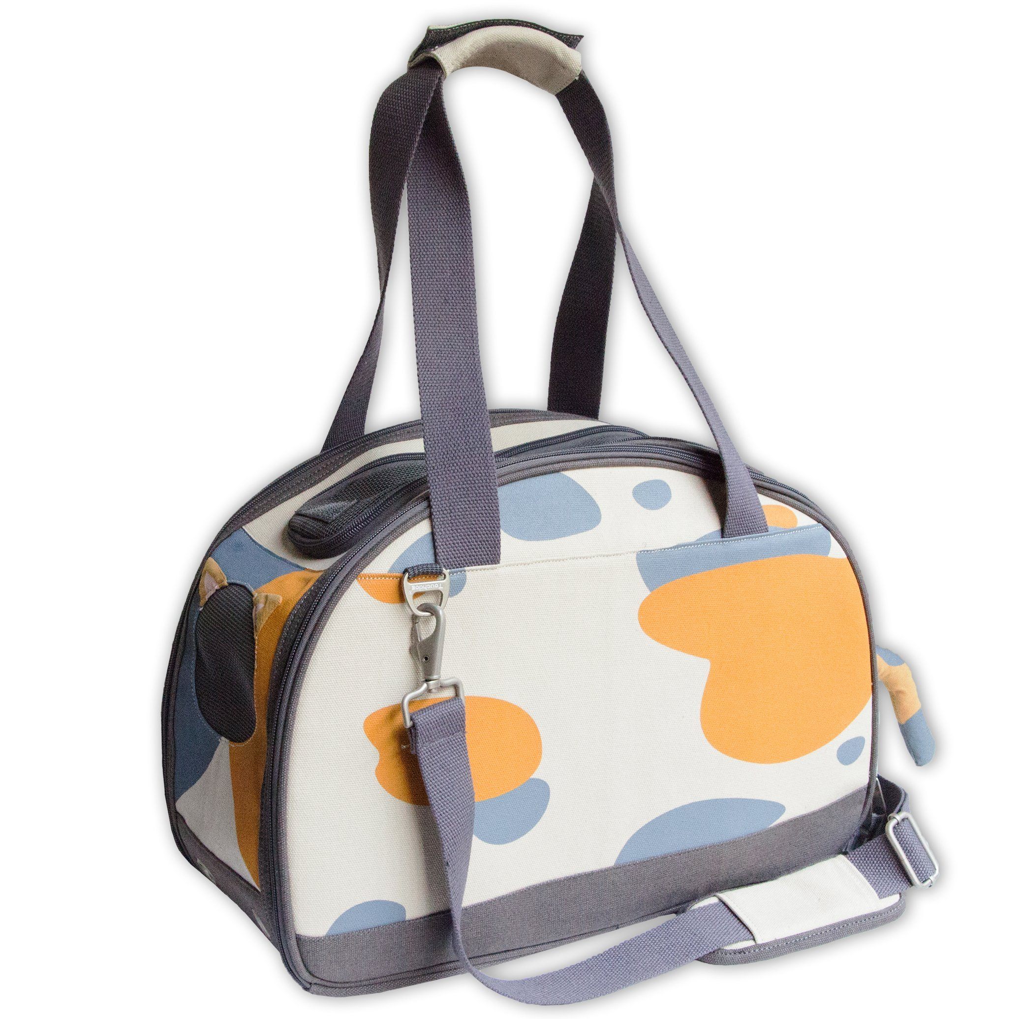 Touchcat 'Tote-Tails' Designer Airline Approved Collapsible Cat Carrier - BIG FRENCHIES