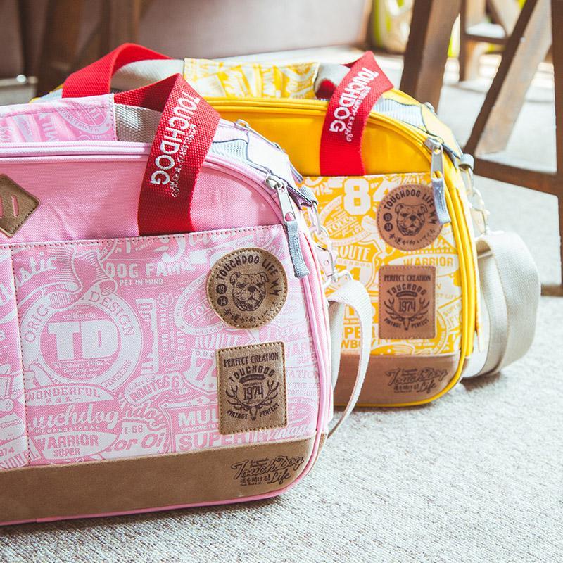 Touchdog Airline Approved Around-The-Globe Passport Designer Pet Carrier - BIG FRENCHIES