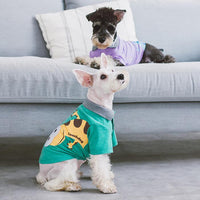 Touchdog 'Arubark' Caribbean Style Dog Polo T-Shirt - BIG FRENCHIES