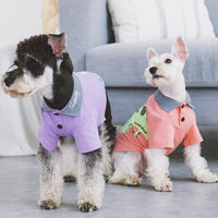 Touchdog 'Arubark' Caribbean Style Dog Polo T-Shirt - BIG FRENCHIES