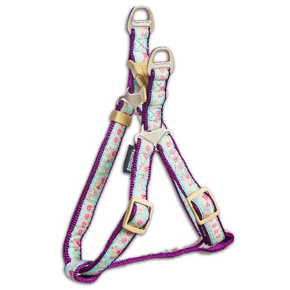 Touchdog 'Avery Patterned' Tough Stitched Dog Harness and Leash - BIG FRENCHIES