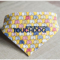 Touchdog Elephant Patterned Hook-and-Loop Fashion Dog Bandana - BIG FRENCHIES
