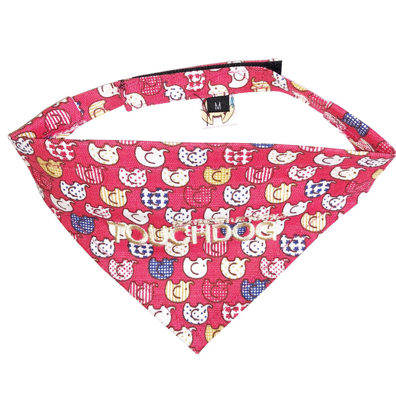 Touchdog Elephant Patterned Hook-and-Loop Fashion Dog Bandana - BIG FRENCHIES