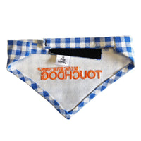 Touchdog Plaid Patterned Hook-and-Loop Fashion Dog Bandana - BIG FRENCHIES