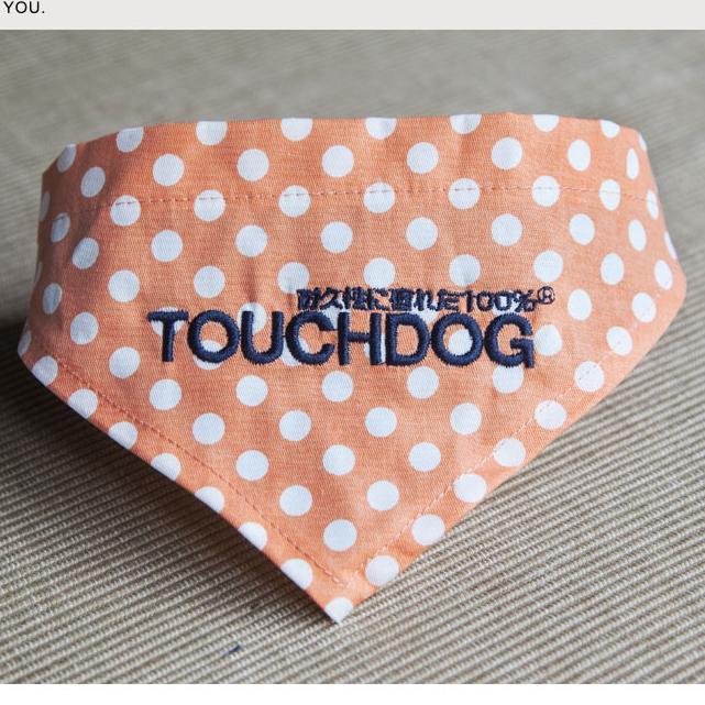 Touchdog Polka-dot Patterned Hook-and-Loop Fashion Dog Bandana - BIG FRENCHIES
