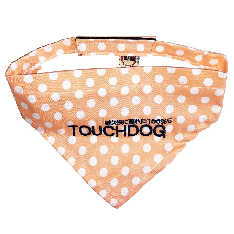 Touchdog Polka-dot Patterned Hook-and-Loop Fashion Dog Bandana - BIG FRENCHIES