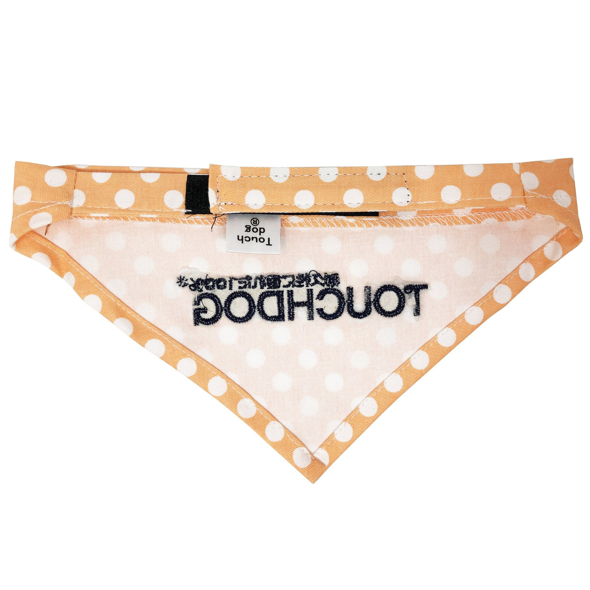 Touchdog Polka-dot Patterned Hook-and-Loop Fashion Dog Bandana - BIG FRENCHIES