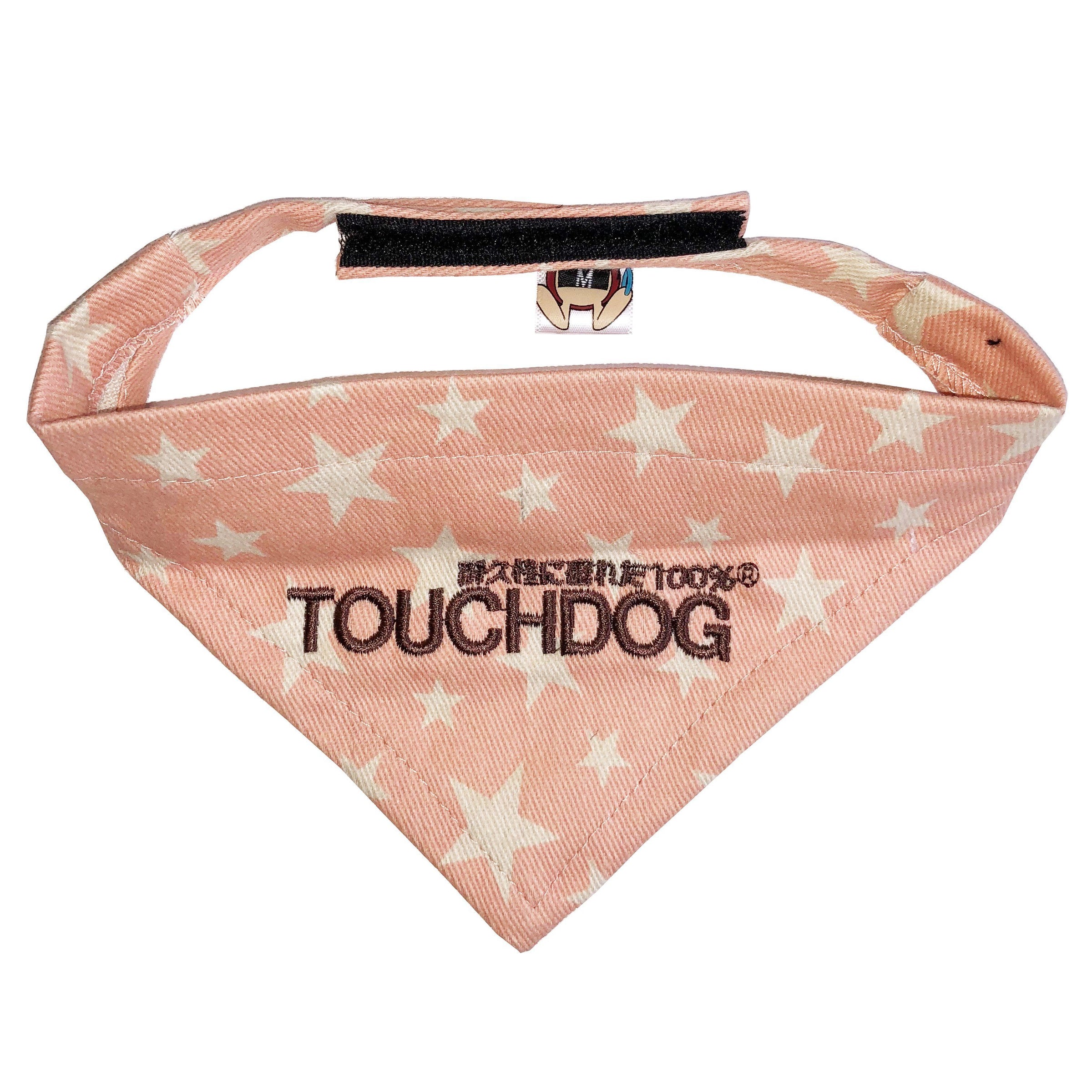 Touchdog Star Patterned Hook-and-Loop Fashion Dog Bandana - BIG FRENCHIES