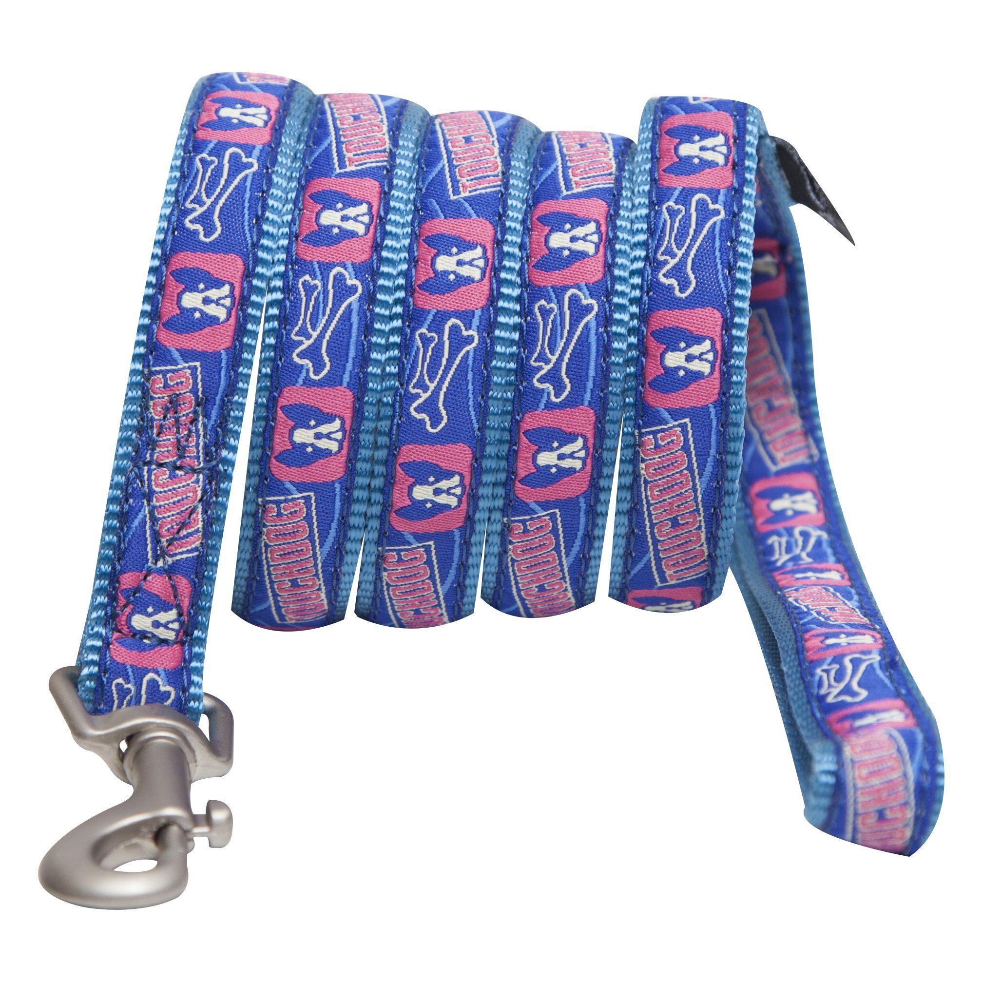 Touchdog 'Bone Patterned' Tough Stitched Dog Harness and Leash - BIG FRENCHIES