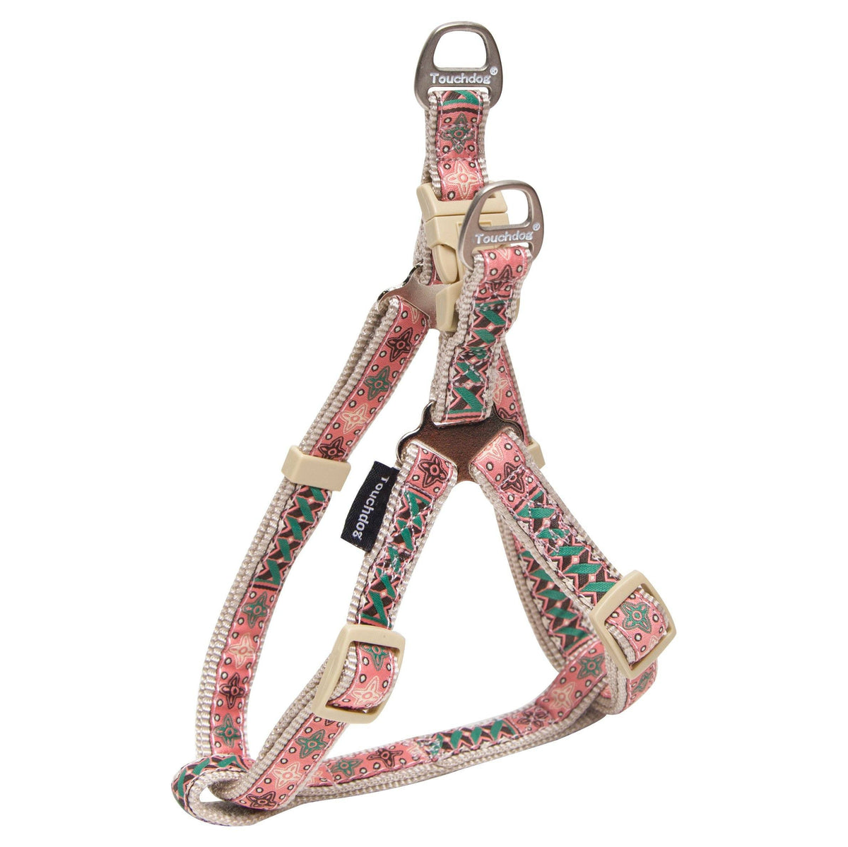 Touchdog 'Capentry Patterned' Tough Stitched Dog Harness and Leash - BIG FRENCHIES