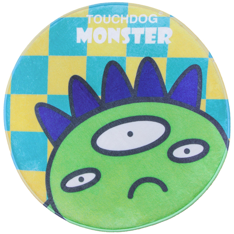 Touchdog Cartoon Alien Monster Rounded Cat and Dog Mat - BIG FRENCHIES