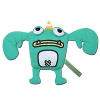 Touchdog Cartoon Crabby Tooth Monster Plush Dog Toy - BIG FRENCHIES