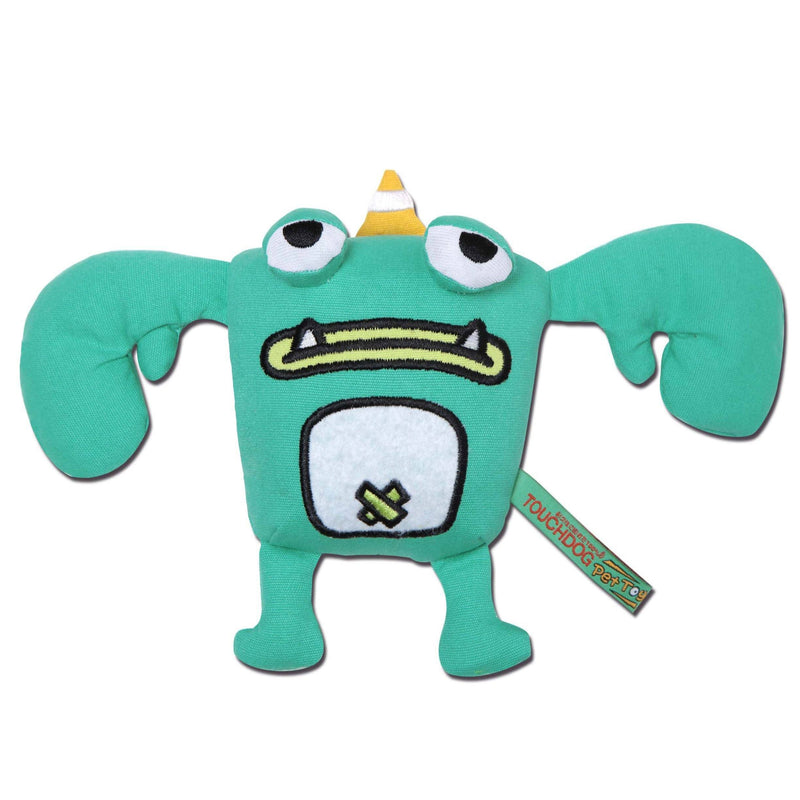 Touchdog Cartoon Crabby Tooth Monster Plush Dog Toy - BIG FRENCHIES