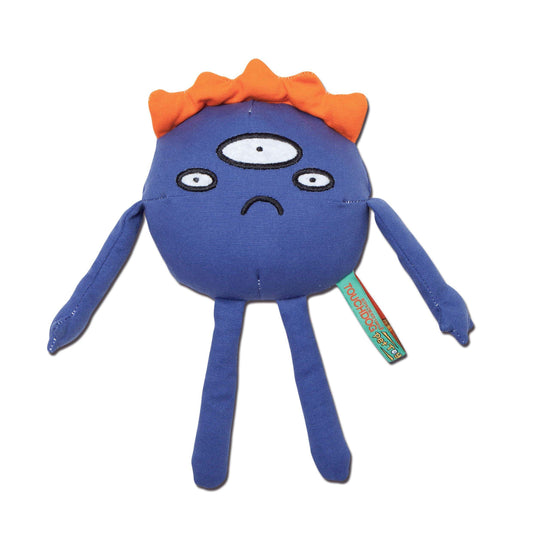 Touchdog Cartoon Monster Plush Dog Toy - Dark Blue - BIG FRENCHIES