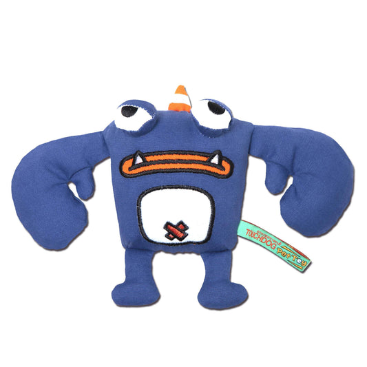 Touchdog Cartoon Monster Plush Dog Toy - Dark Blue - BIG FRENCHIES