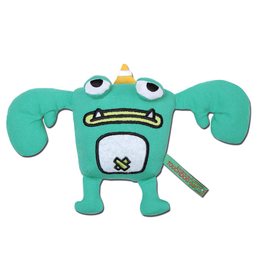 Touchdog Cartoon Monster Plush Dog Toy - Green - BIG FRENCHIES