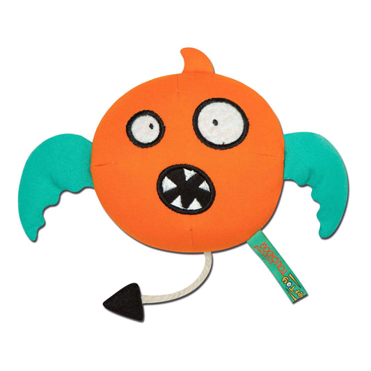 Touchdog Cartoon Monster Plush Dog Toy - Orange - BIG FRENCHIES