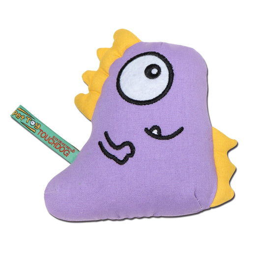 Touchdog Cartoon Monster Plush Dog Toy - Purple - BIG FRENCHIES