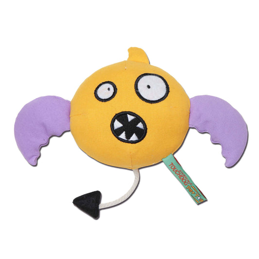 Touchdog Cartoon Monster Plush Dog Toy - Yellow - BIG FRENCHIES