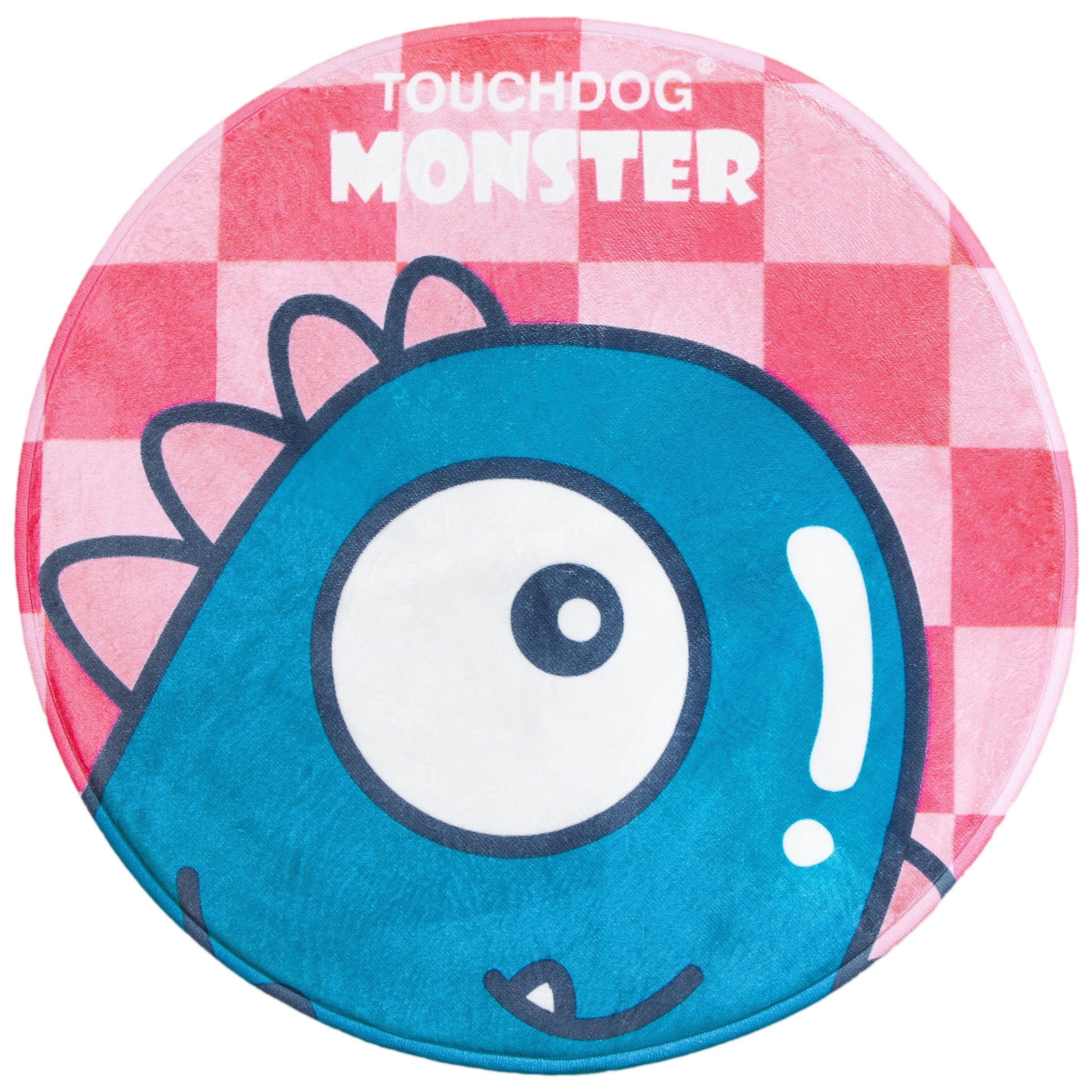 Touchdog Cartoon Shoe-faced Monster Rounded Cat and Dog Mat - BIG FRENCHIES