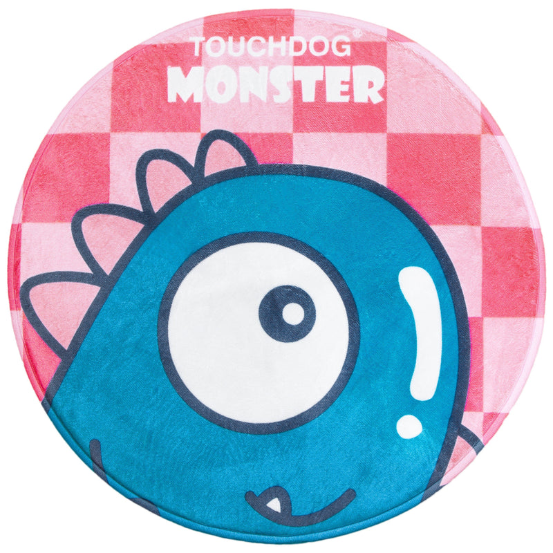 Touchdog Cartoon Shoe-faced Monster Rounded Cat and Dog Mat - BIG FRENCHIES