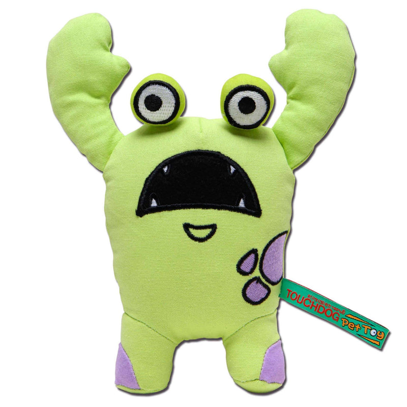 Touchdog Cartoon Up-for-Crabs Monster Plush Dog Toy - BIG FRENCHIES
