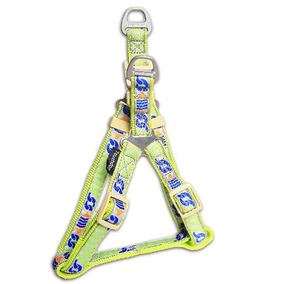 Touchdog 'Chain Printed' Tough Stitched Dog Harness and Leash - BIG FRENCHIES