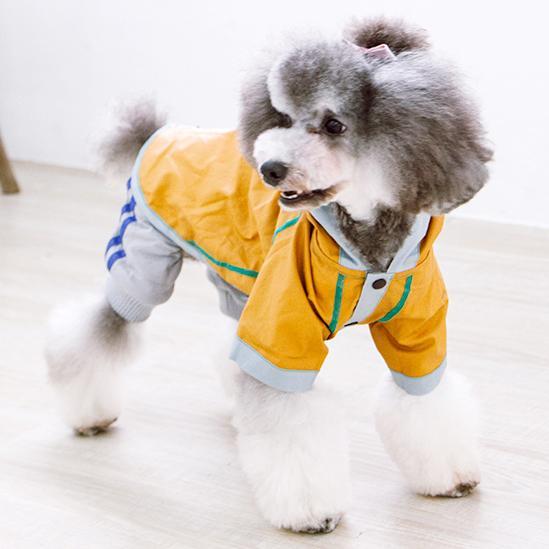 Touchdog 'Cloudburst' Reversible Fashion Waterproof Dog Raincoat - BIG FRENCHIES