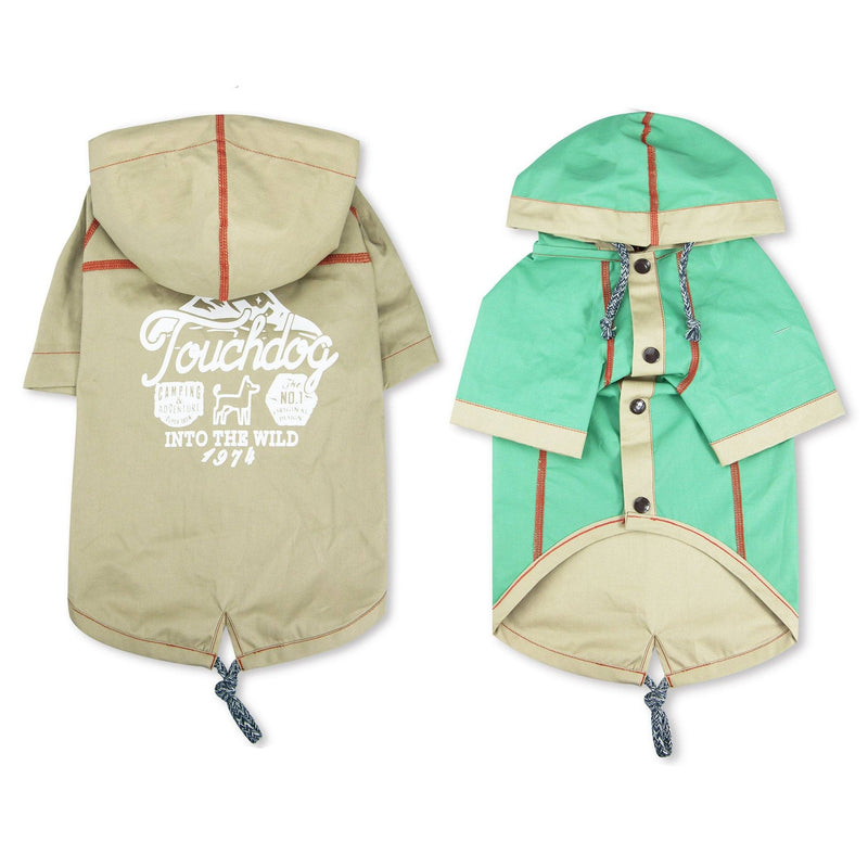Touchdog 'Cloudburst' Reversible Fashion Waterproof Dog Raincoat - BIG FRENCHIES