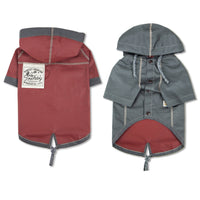 Touchdog 'Cloudburst' Reversible Fashion Waterproof Dog Raincoat - BIG FRENCHIES