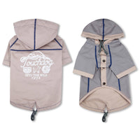 Touchdog 'Cloudburst' Reversible Fashion Waterproof Dog Raincoat - BIG FRENCHIES