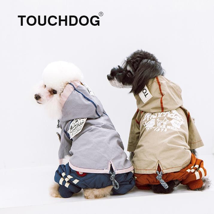 Touchdog 'Cloudburst' Reversible Fashion Waterproof Dog Raincoat - BIG FRENCHIES